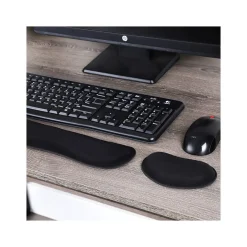 Mind Reader Memory Foam Gaming Ergonomic Keyboard and Mouse Wrist Rest Set, Black, 3/Pack (3WRESTGEL-BLK)* Ergonomic Wrist Rests