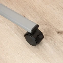 Discount Mobile Double-Sided Dry-Erase Whiteboard, Aluminum Frame, 47