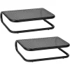 Mind Reader Monitor Stand and Ventilated Desktop Organizer, Black, 2/Pack (2CHORDMON-BLK)* Monitor Mounts & Stands