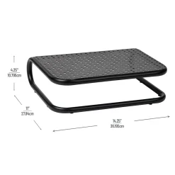 Mind Reader Monitor Stand and Ventilated Desktop Organizer, Black, 2/Pack (2CHORDMON-BLK)* Monitor Mounts & Stands