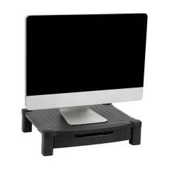 Mind Reader Monitor Stand Riser with Drawer Storage, Black (DRPLMONST-BLK)* Monitor Mounts & Stands