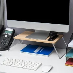 Mind Reader Monitor Stand and Laptop Riser, Brown (MODMONSTA-BRN)* Monitor Mounts & Stands