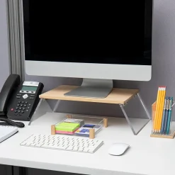 Mind Reader Monitor Stand and Laptop Riser, Brown (MODMONSTA-BRN)* Monitor Mounts & Stands