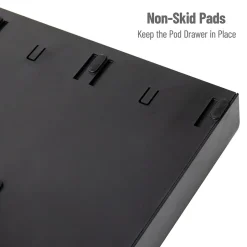 Coffee Organizers<Mind Reader Plastic Coffee Pod Drawer 14 Compartment Condiment Organizer Set, 36 Pod Capacity, Black (CMB02-BLK)