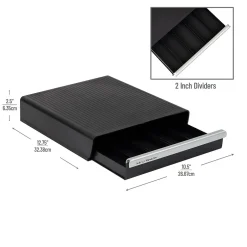 Coffee Organizers<Mind Reader Plastic Coffee Pod Drawer Countertop Organizer, 30 Pod Capacity, Black (TRY30-BLK)