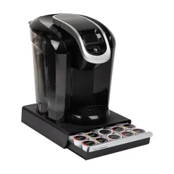 Coffee Organizers<Mind Reader Plastic Coffee Pod Drawer Countertop Organizer, 30 Pod Capacity, Black (TRY30-BLK)