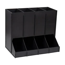 Coffee Organizers<Mind Reader Plastic 4-Compartment Single Serve Coffee Pod Dispenser, 120 Pod Capacity, Black (CPODBK-BLK)