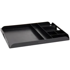 Coffee Organizers<Mind Reader Plastic 7-Compartment Countertop Coffee Organizer Tray, Black (KEUTRAY-BLK)
