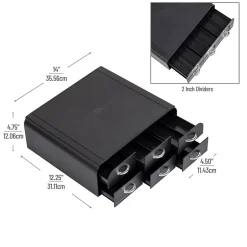 Coffee Organizers<Mind Reader Plastic 2-Tier 6-Drawer Coffee Pod Storage Drawer, 72 Pod Capacity, Black (TRY6PC-BLK)