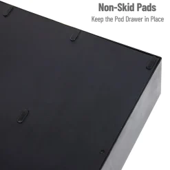 Coffee Organizers<Mind Reader Plastic 2-Tier 6-Drawer Coffee Pod Storage Drawer, 72 Pod Capacity, Black (TRY6PC-BLK)