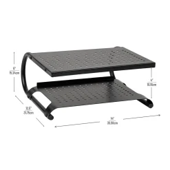 Mind Reader 2-Tier Adjustable Ventilated Monitor Stand, Black (MON2T-BLK)* Monitor Mounts & Stands