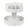 Coffee Organizers<Mind Reader 2-Tier Plastic Lazy Susan Coffee Countertop Organizer, White (SNACKCAR-WHT)