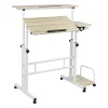 Woodland Collection 21"W Manual Adjustable Standing Desk, White (SDROLLXL-WHT) Standing Desks
