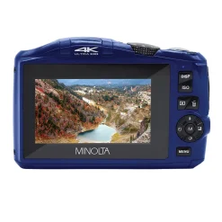 Cameras & Camcorders<MINOLTA 48 MP/4K Ultra HD Digital Camera with 16x Digital Zoom, Blue (MND50-BL)