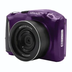 Cameras & Camcorders<MINOLTA 48 MP/4K Ultra HD Digital Camera with 16x Digital Zoom, Purple (MND50-P)