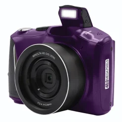 Cameras & Camcorders<MINOLTA 48 MP/4K Ultra HD Digital Camera with 16x Digital Zoom, Purple (MND50-P)