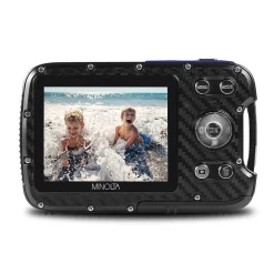Cameras & Camcorders<MINOLTA 21 MP/1080p Waterproof Digital Camera with 4x Digital Zoom, Blue (MN30WP-BL)