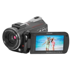 Cameras & Camcorders<MINOLTA 4K Ultra HD IR Night Vision Video Camcorder with 16x Digital Zoom, Black (MN4K40NV)