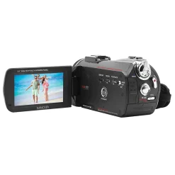 Cameras & Camcorders<MINOLTA 4K Ultra HD IR Night Vision Video Camcorder with 16x Digital Zoom, Black (MN4K40NV)