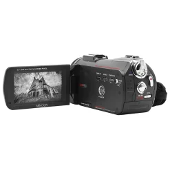 Cameras & Camcorders<MINOLTA 4K Ultra HD IR Night Vision Video Camcorder with 16x Digital Zoom, Black (MN4K40NV)