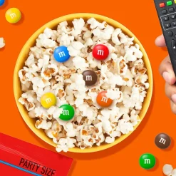 Chocolate<M&M's Party Size Peanut Butter Milk Chocolate Candy Pieces, 34 oz. (MMM55085)