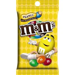 Chocolate<M&M's Peanut Milk Chocolate Pieces, 5.3 oz., 12/Carton (MMM01732)