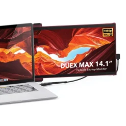 Mobile Pixels Inc. Mobile Pixels DUEX Max 14.1" IPS LCD Slide-Out Display for Laptops, Red (101-1007P03)* Flat Monitors