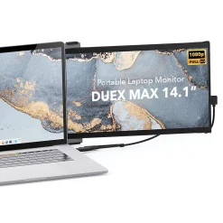 Mobile Pixels Inc. Mobile Pixels DUEX Max 14.1" IPS LCD Slide-Out Display for Laptops, Gray (101-1007P04)* Flat Monitors