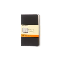 Moleskine Cahier Pocket Journal, 3.5" x 5.5", Narrow Ruled, Black, 64 Pages, 3/Pack (704895) Online