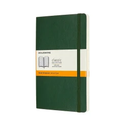 Moleskine Classic Pocket Notebook, 5" x 8.25", Wide Ruled, 96 Sheets, Green (600011)