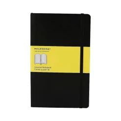 Moleskine Professional Notebooks, 5" x 8.25", Quad, 120 Sheets, Black (701139) Clearance