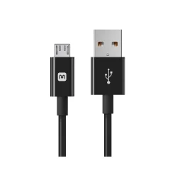 Power Cables<Monoprice 113919 6" USB-A to Micro-USB-B Power Cable, M/M, Black