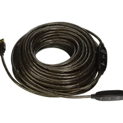 Usb Cables<Monoprice 82' USB A to USB A Cable, Male to Female, Black (107644)