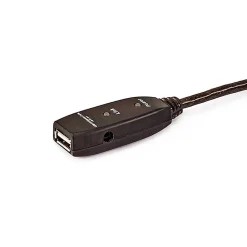 Usb Cables<Monoprice 82' USB A to USB A Cable, Male to Female, Black (107644)