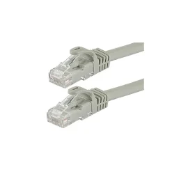 Ethernet Cables<Monoprice FLEXboot Series 5' 24 AWG CAT-6 UTP Ethernet Network Cable, Gray