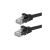 Ethernet Cables<Monoprice FLEXboot Series 25' 24 AWG CAT-6 UTP Ethernet Network Cable, Black