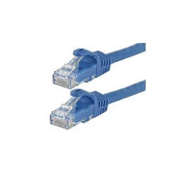 Ethernet Cables<Monoprice FLEXboot Series 50' 24 AWG CAT-6 UTP Ethernet Network Cable, Blue