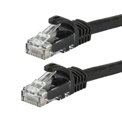 Ethernet Cables<Monoprice FLEXboot Series 7' Cat5e UTP Ethernet Network Patch Cable, 24AWG, Black (111381)