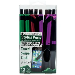 Monteverde One Touch Ballpoint Pen with Front Stylus, Assorted Colors, 12 pack (MV36170) Outlet