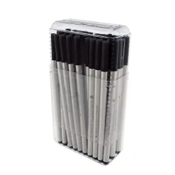Monteverde Rollerball Refill For Montblanc Rollerball Pens, Fine Point, Black Ink, 50/Pack (M224BK) Discount