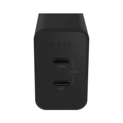 Mophie Speedport 45 2-Port GaN Wall Charger, Black (409909298)