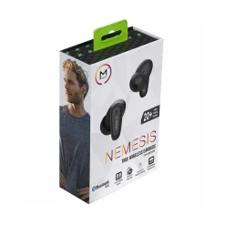 Morpheus 360 Nemesis Wireless Earbuds, Bluetooth, Black (TW1800B)