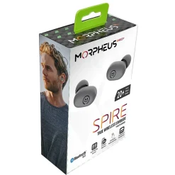 Morpheus 360 Spire Wireless Earbuds, Bluetooth, Slate Gray (TW1500G)