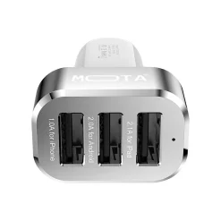 Mota USB Car Charger for Universal, White (MT-USBCRW)