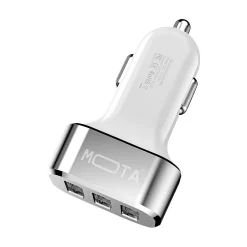 Mota USB Car Charger for Universal, White (MT-USBCRW)