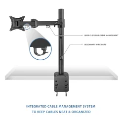 Mount-It! Mount it Mount-lt! Adjustable Monitor Arm, Up to 27