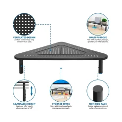 Mount-It! Adjustable Corner Monitor Stand, Up to 32