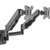 Mount-It! Adjustable Dual Monitor Wall Mount, Up to 32", Black (MI-1766B)* Monitor Mounts & Stands