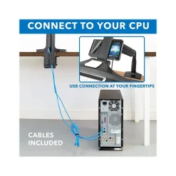 Mount-It! Adjustable Dual-Monitor Mount, Up to 27