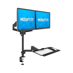 Mount-It! Adjustable Monitor Mount, Up to 32", Black (MI-7996)* Monitor Mounts & Stands